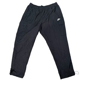 Nike Men's Large Sportswear Unlined Utility Woven Cargo Pants DN4360-010 Black